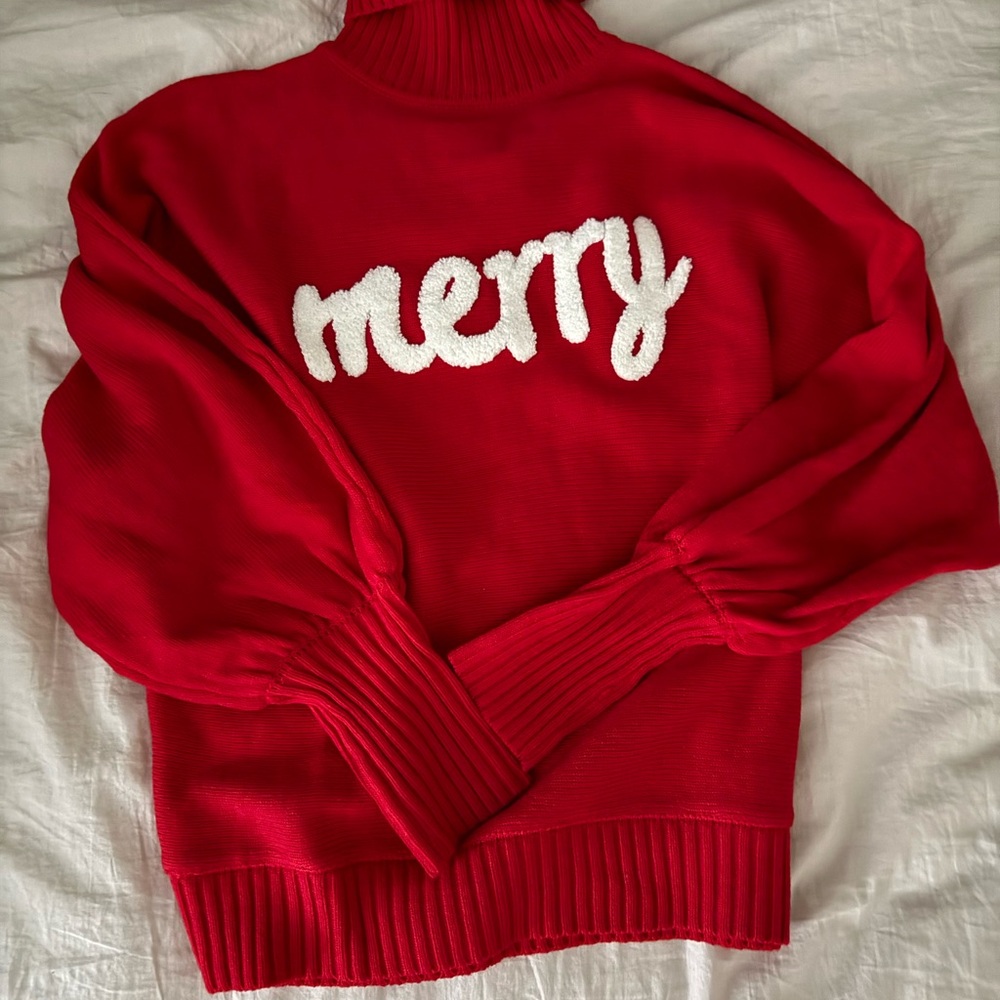 Red 'Merry' Women's Sweater